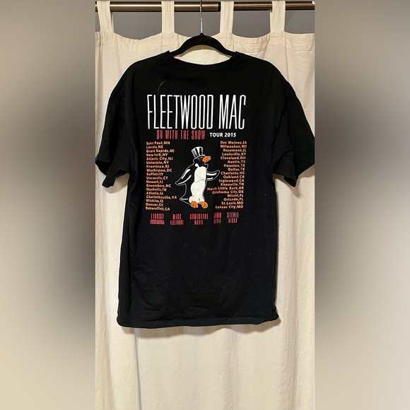 Men’s Fleetwood Mac Tour 2015 Black T-Shirt- XL - Picture 5 of 5
